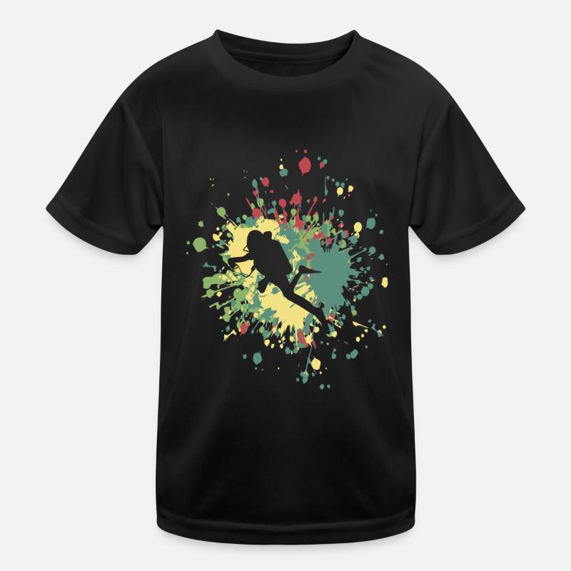 Éclaboussure de couleur De plongeur T-shirt sport Enfant