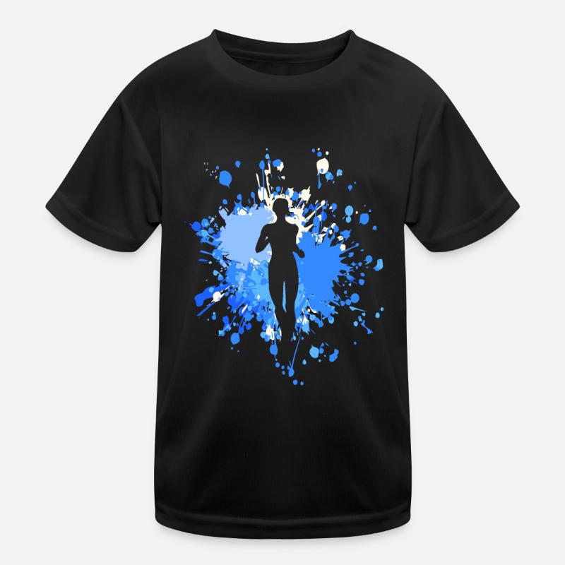 Athletics Jogging Color Splash Kinder Funktions-T-Shirt