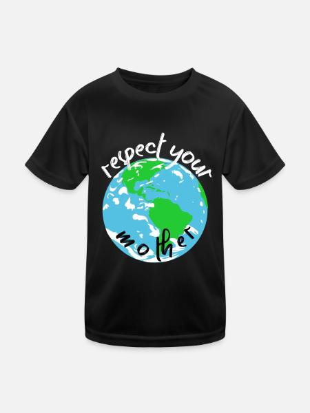 Nature Conservation Climate Conservationists Sea - Kids Functional T-Shirt - black - Front