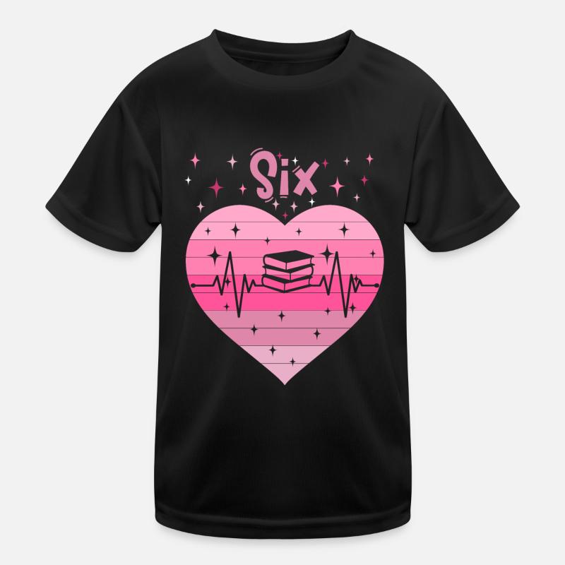 6. Geburtstag Lesen Bücher Buch Mädchen Tochter Kinder Funktions-T-Shirt