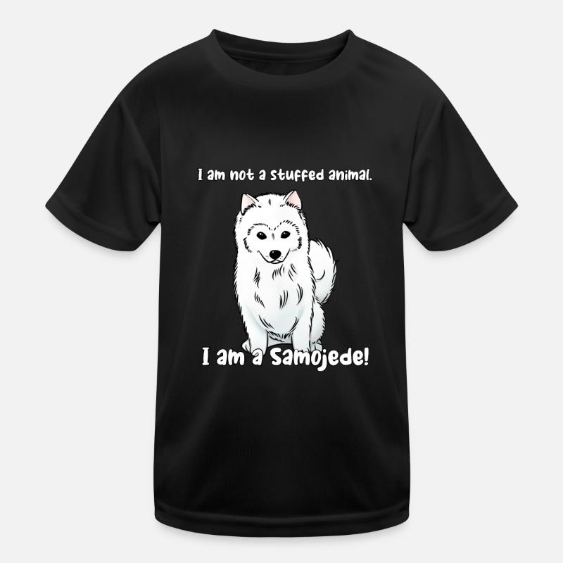 Ich bin kein Kuscheltier. Ich bin ein Samojede! Kinder Funktions-T-Shirt