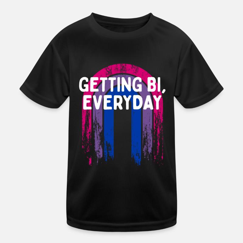 Getting Bi, Everyday Bisexual LGBTQ Bi Pride LGBT Kids Functional T-Shirt