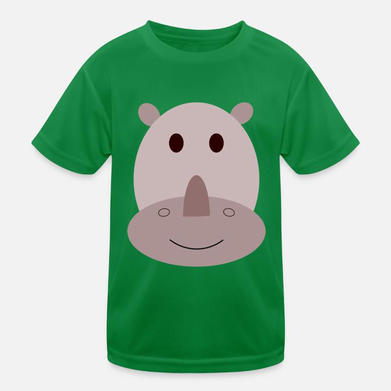 Nashorn Kinder Funktions-T-Shirt