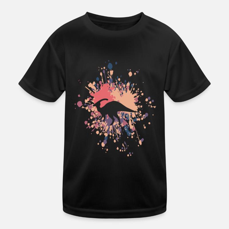 Parasaurolophus Color Splash Kinder Funktions-T-Shirt