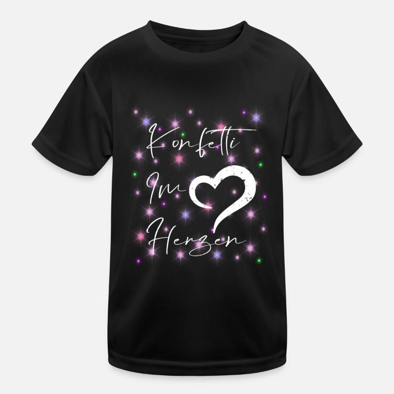 Konfetti im Herzen Kinder Funktions-T-Shirt