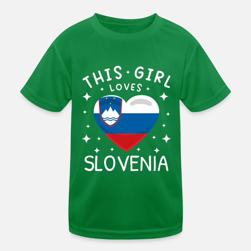 Drapeau de la Slovénie Balkans Drapeau slovène Vintage T-shirt sport Enfant