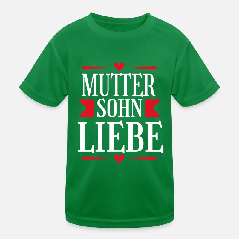 Mutter Sohn Liebe Tshirt Kinder Funktions-T-Shirt
