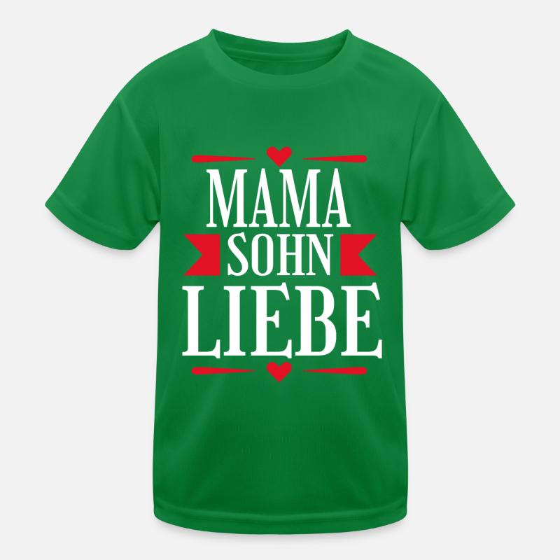 Mama Sohn Liebe Tshirt Geschenk Idee Kinder Funktions-T-Shirt