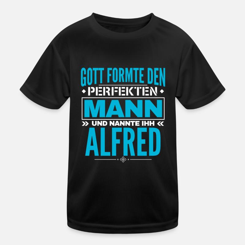 Alfred Name Design Kinder Funktions-T-Shirt