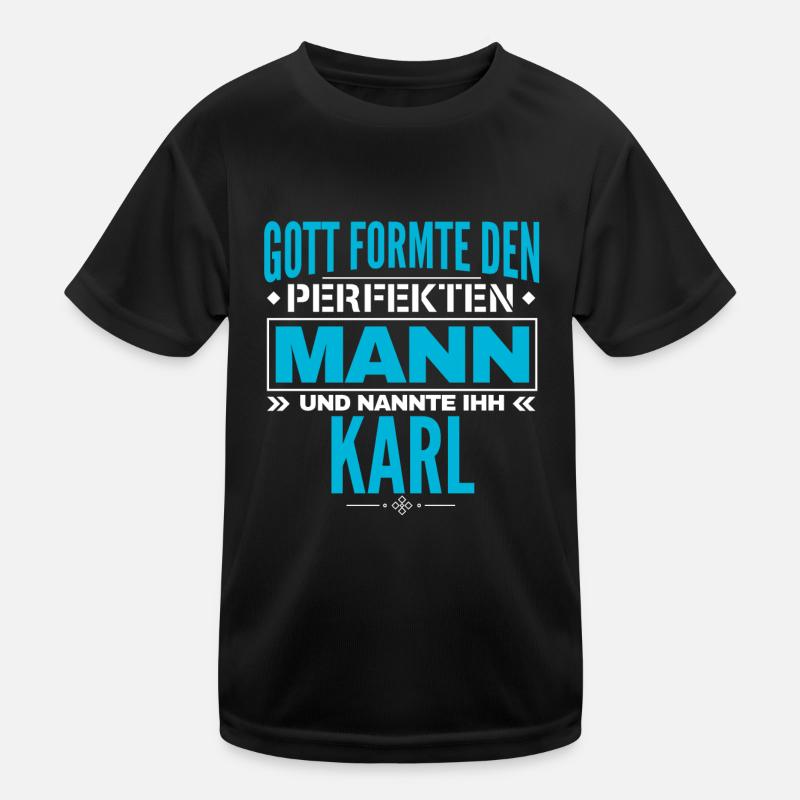 Karl Name Design Kinder Funktions-T-Shirt