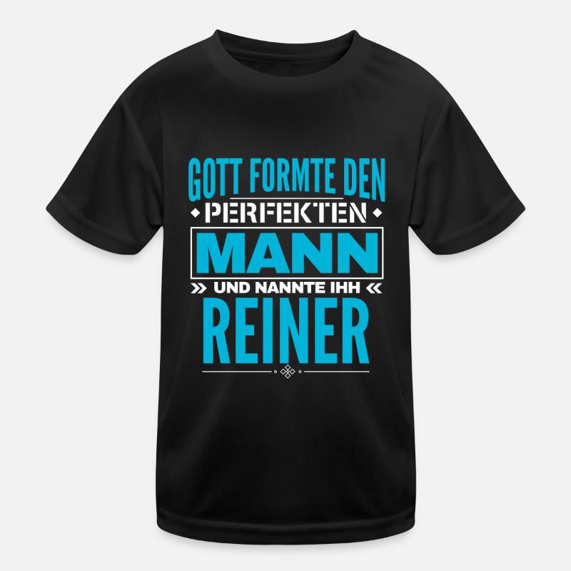 Reiner Name Design Kinder Funktions-T-Shirt