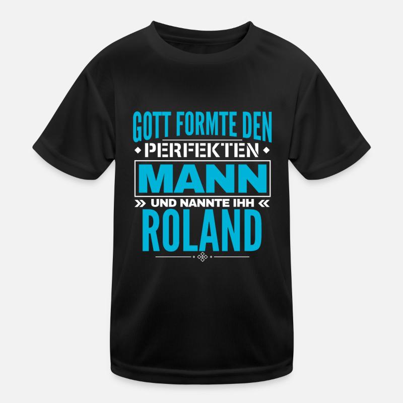 Roland Name Design Kinder Funktions-T-Shirt