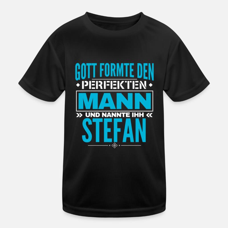 Stefan Name Design Kinder Funktions-T-Shirt