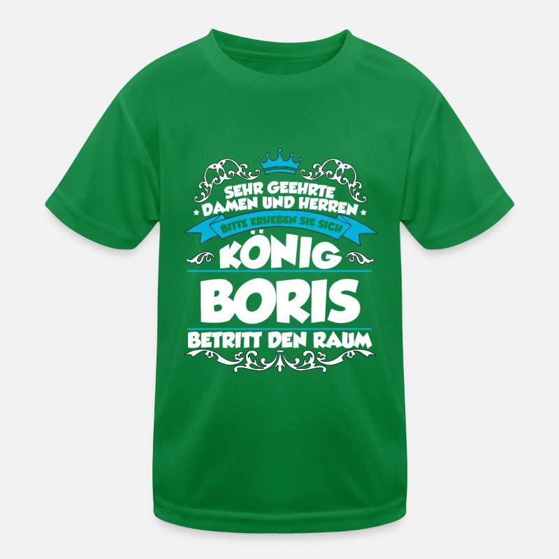 Boris Name Design Kinder Funktions-T-Shirt