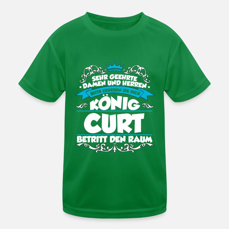 Curt Name Design Kinder Funktions-T-Shirt