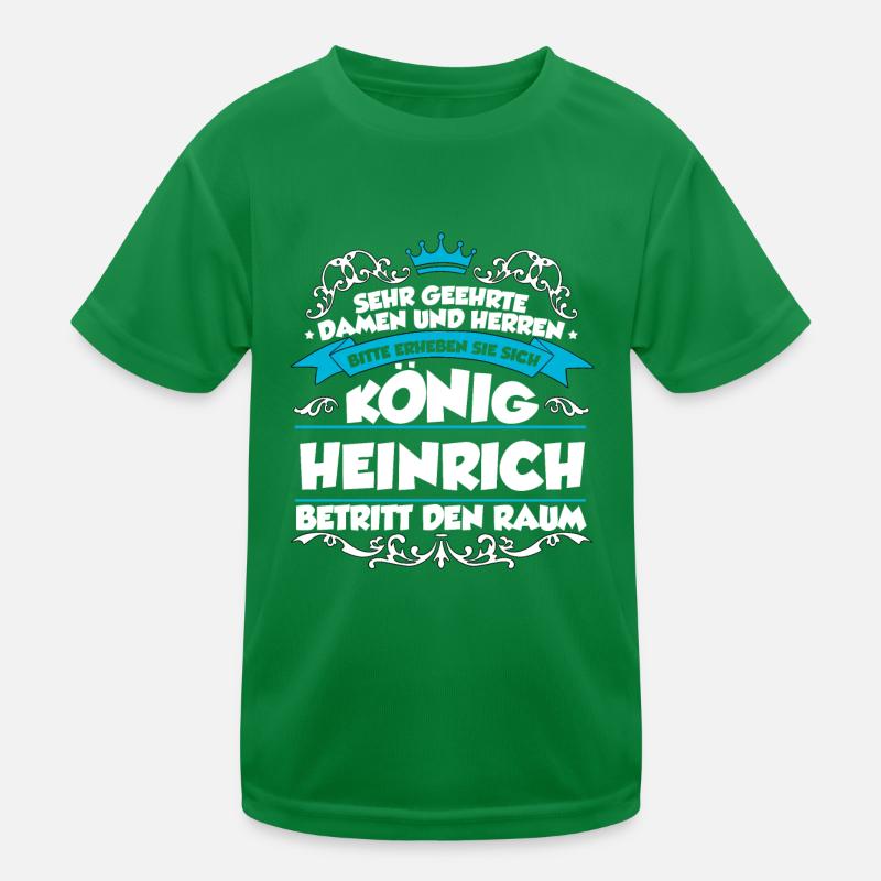 Heinrich Name Design Kinder Funktions-T-Shirt