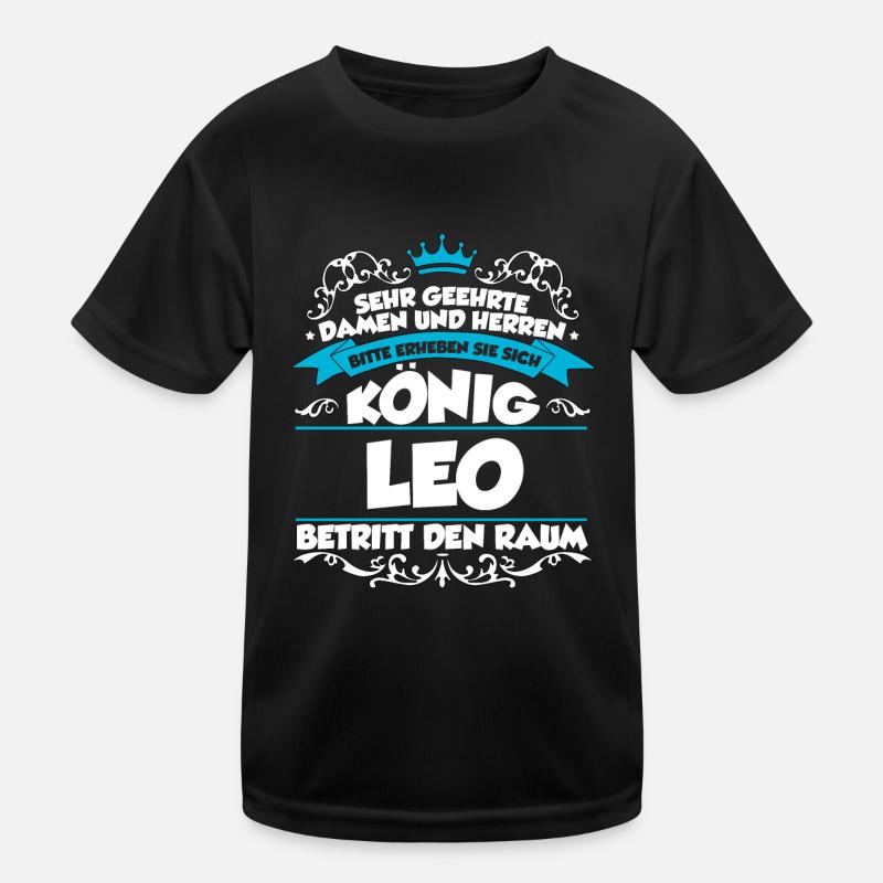 Leo Name Design Kinder Funktions-T-Shirt