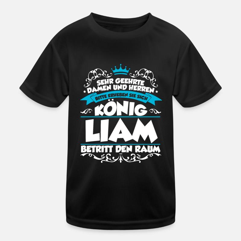 Liam Name Design Kinder Funktions-T-Shirt
