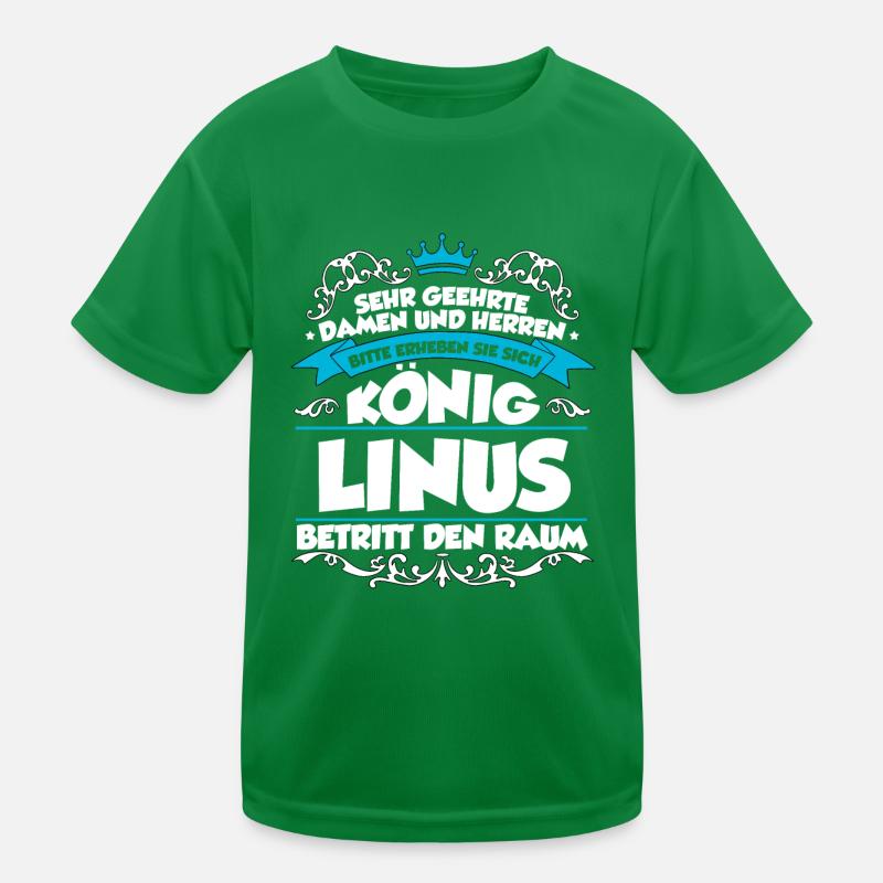 Linus Name Design Kinder Funktions-T-Shirt