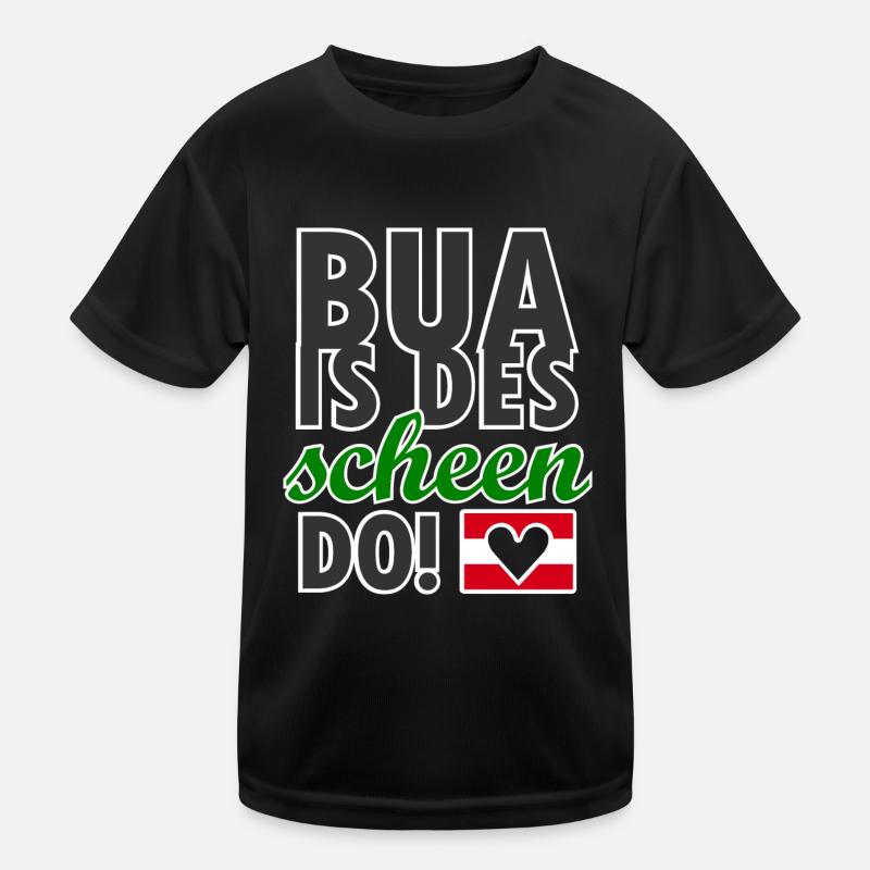 Styrian Austria dialect Kids Functional T-Shirt