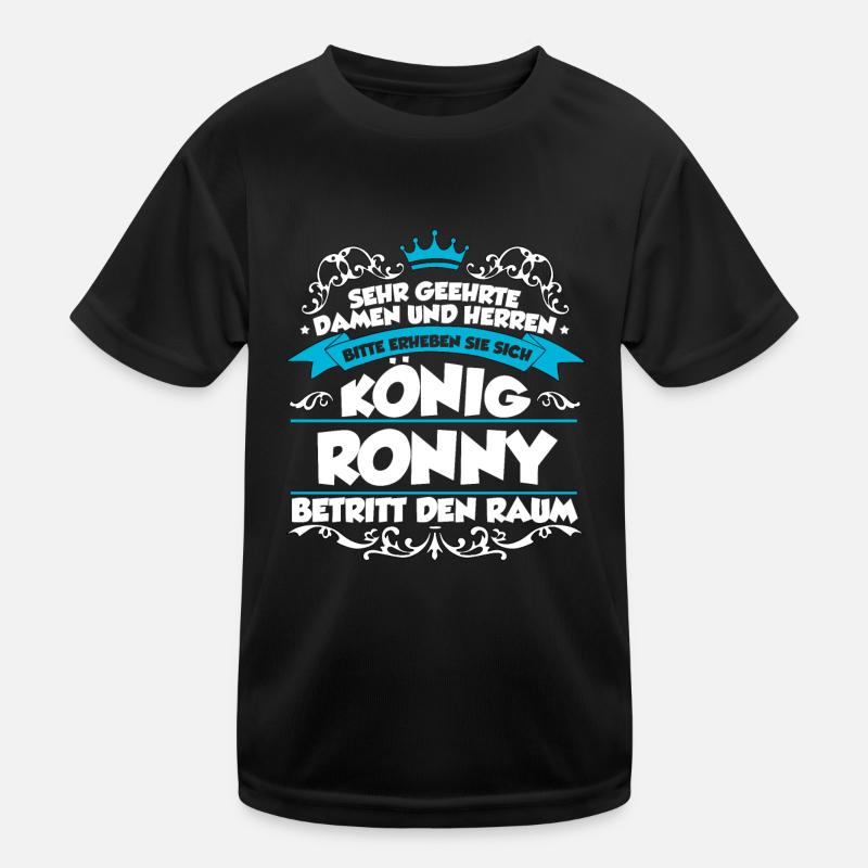 Ronny Name Design Kinder Funktions-T-Shirt