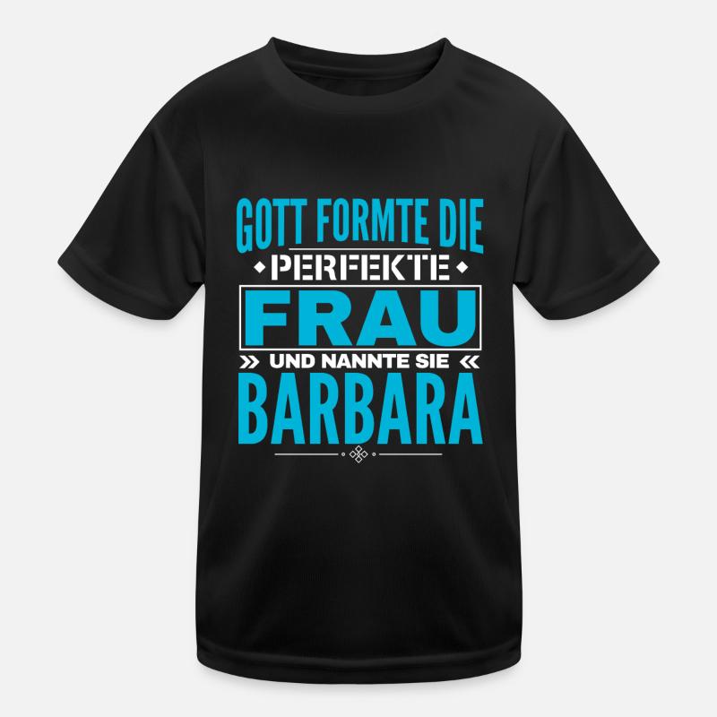 Barbara Name Design Kinder Funktions-T-Shirt