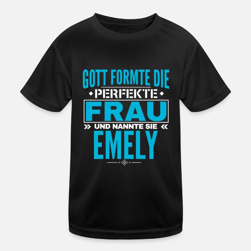 Emely Name Design Kids Functional T-Shirt