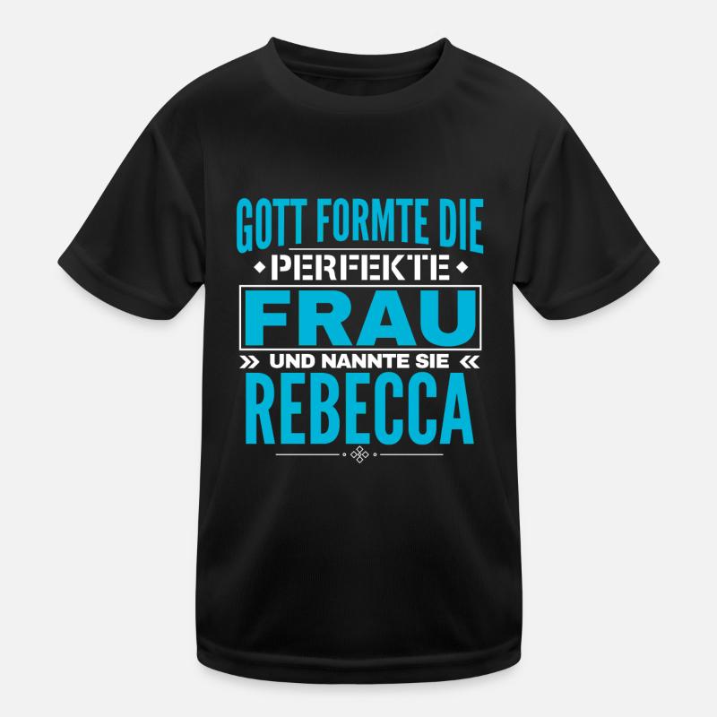 Conception du nom Rebecca T-shirt sport Enfant