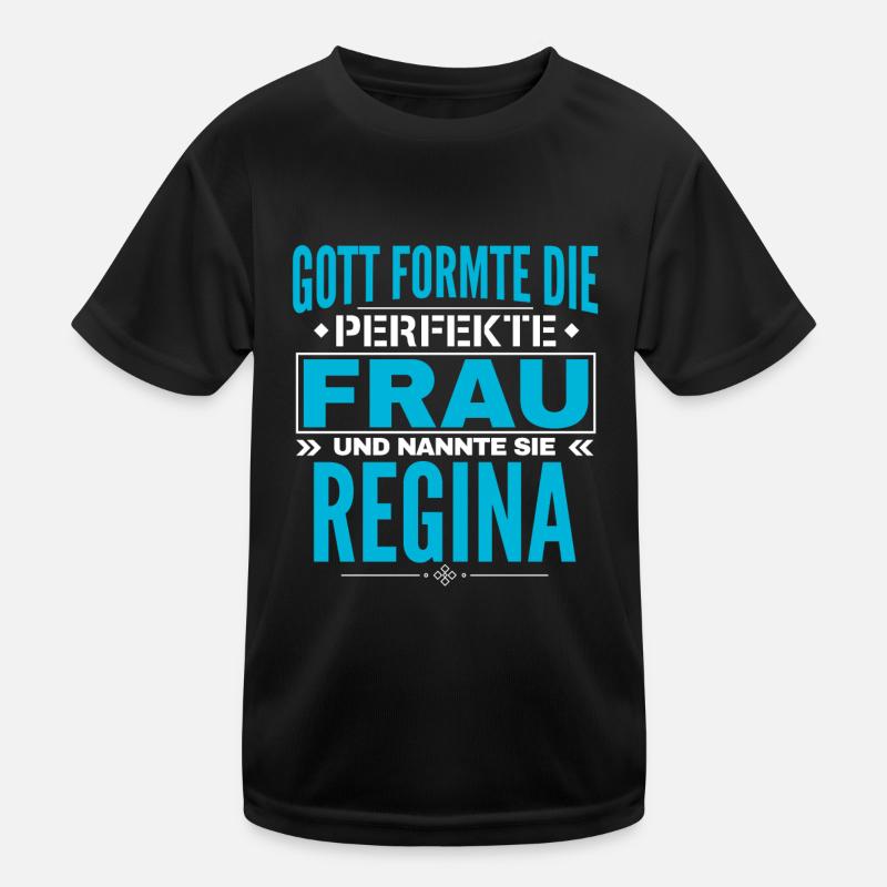 Regina Name Design Kinder Funktions-T-Shirt