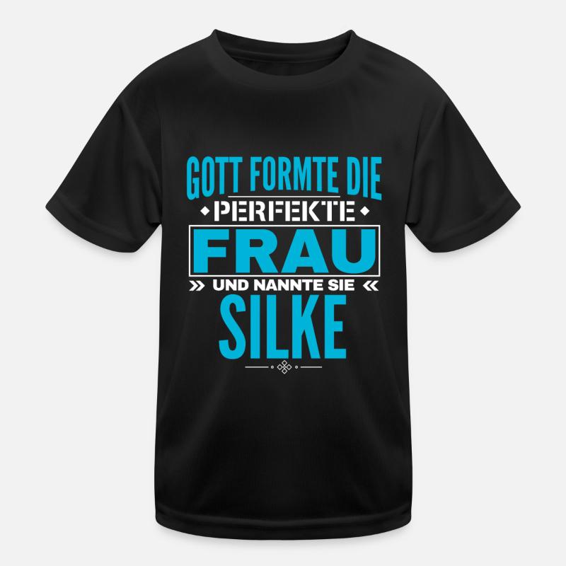 Silke Name Design Kids Functional T-Shirt