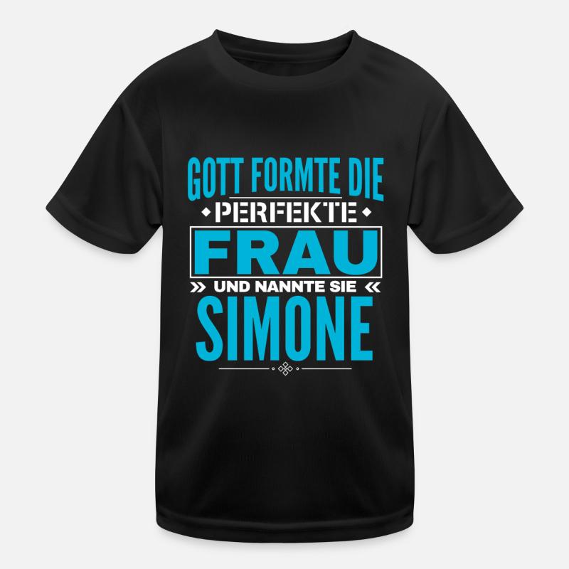 Simone Name Design Kinder Funktions-T-Shirt