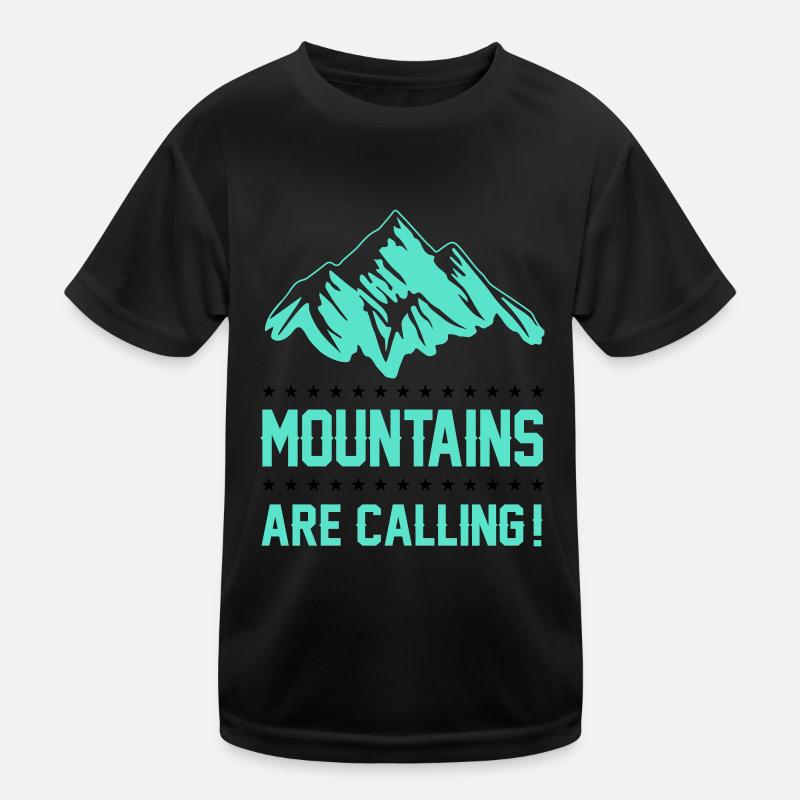 mountains berge are calling Kinder Funktions-T-Shirt