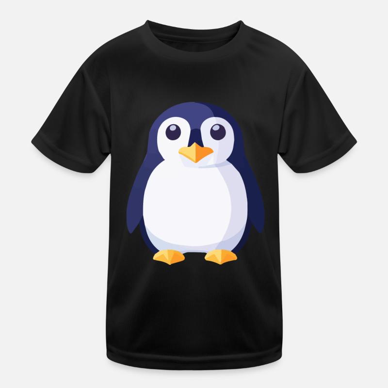 Penguins black and white Kids Functional T-Shirt