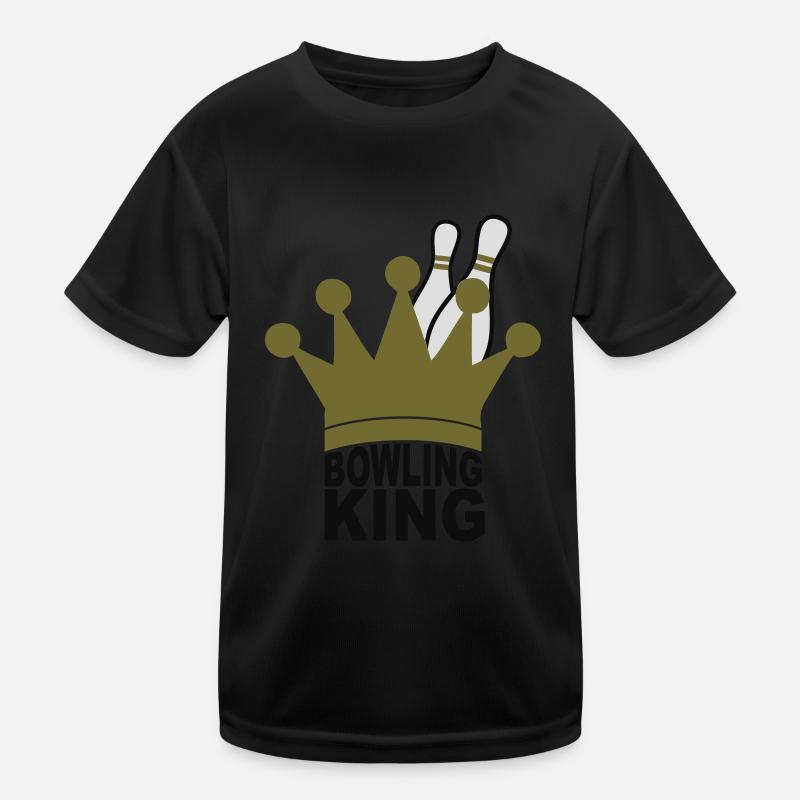 Bowling King Kinder Funktions-T-Shirt