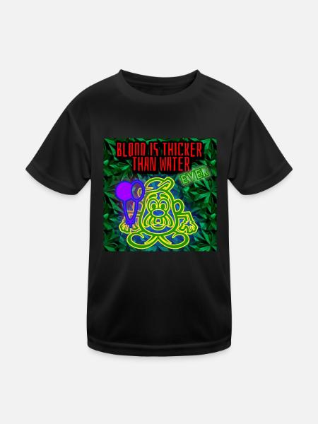 BLOOD IS THICKER THAN WATER - Image - 2023 - Kids Functional T-Shirt - black - Front