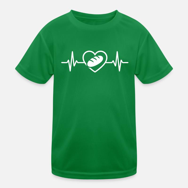 Baker Bread Heart Profession Passion Kids Functional T-Shirt