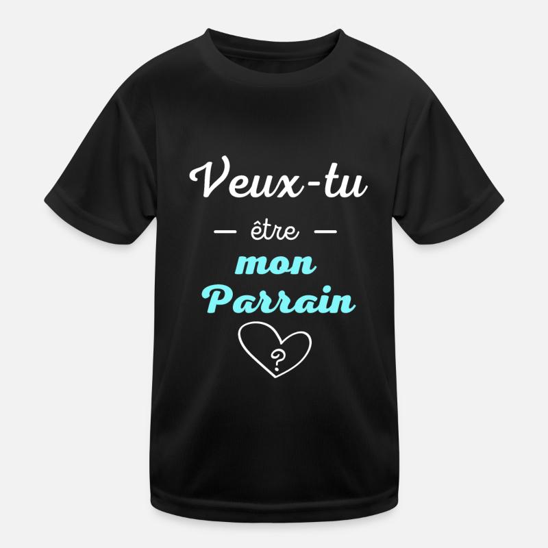 Veux tu être mon parrain ? idée cadeau T-shirt sport Enfant