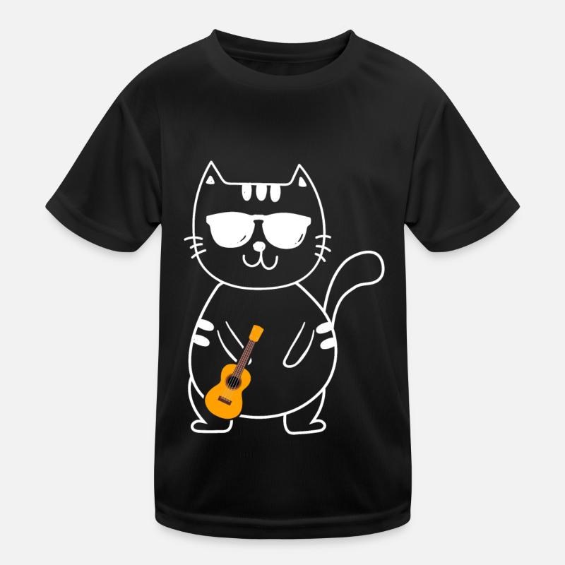 Ukulele Kinder Funktions-T-Shirt