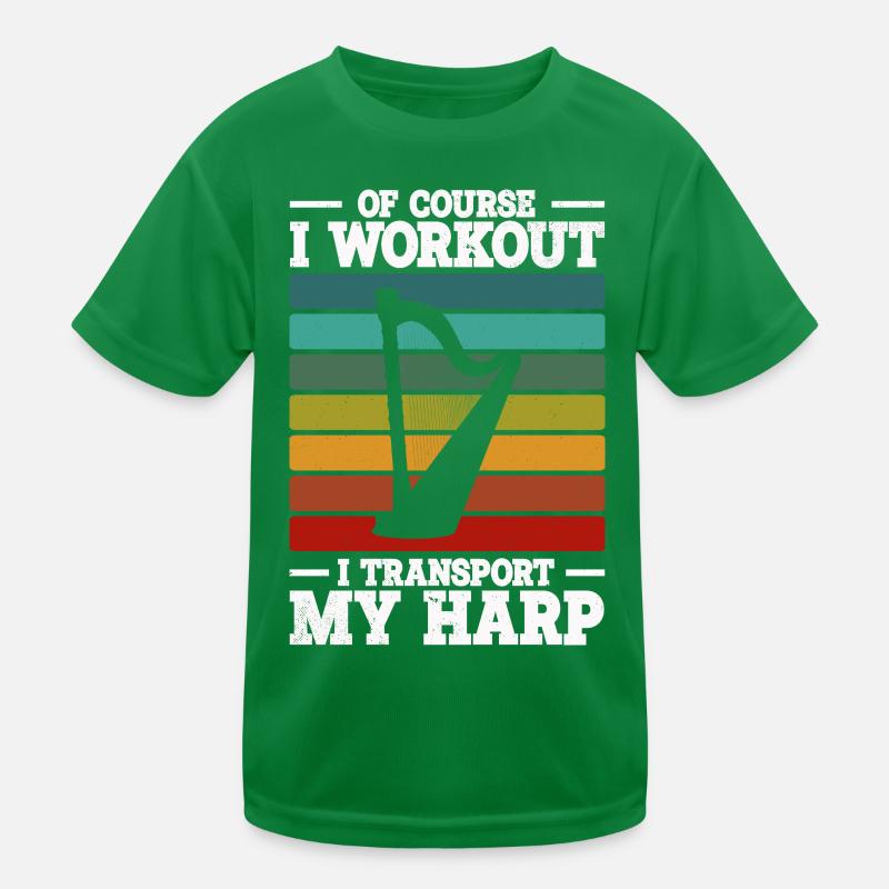 Harfe Kinder Funktions-T-Shirt