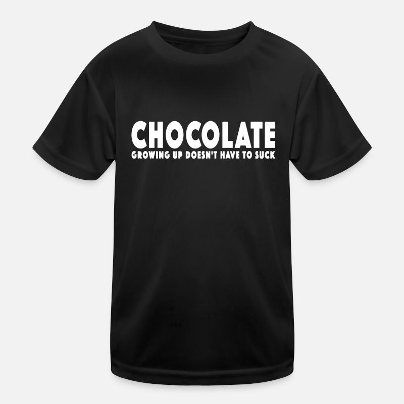 CHOCOLATE - GROWING UP DOESN'T HAVE TO SUCK Kinder Funktions-T-Shirt