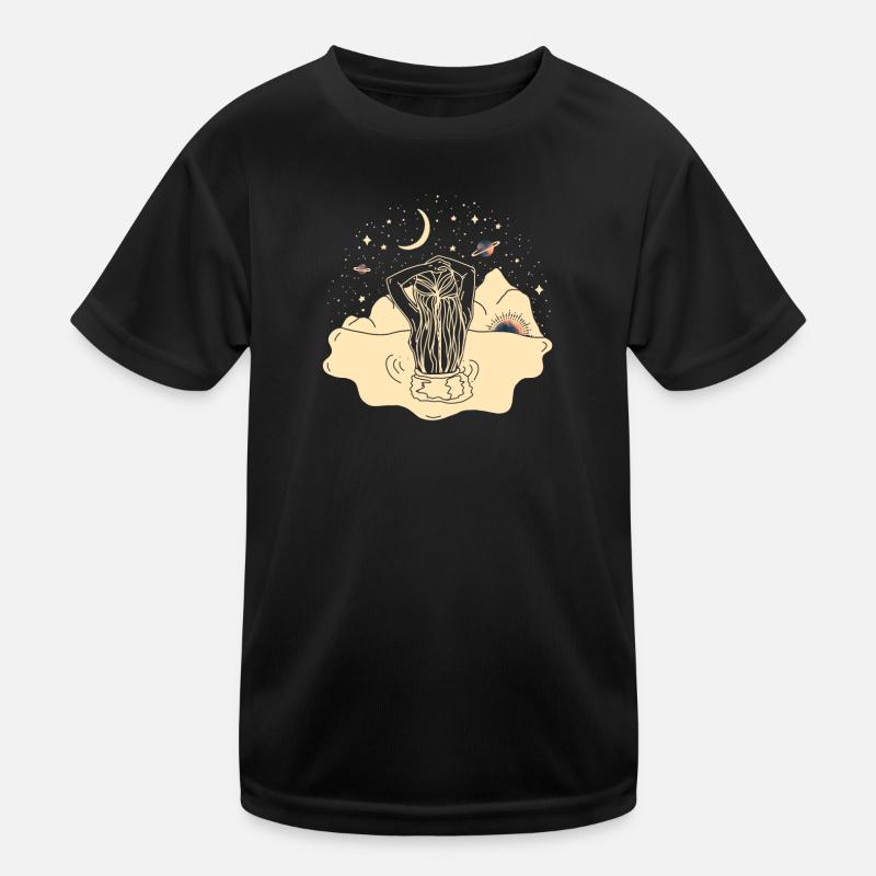 Nature, Soleil, Lune, Étoiles, Ciel, Eau, Planète T-shirt sport Enfant