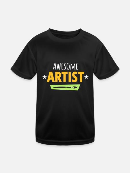 Artist - Kids Functional T-Shirt - black - Front