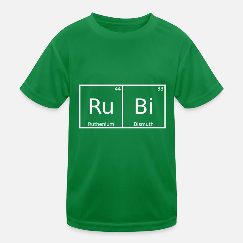 Rubi Name First Name Chemistry Periodic Table Elements Kids Functional T-Shirt