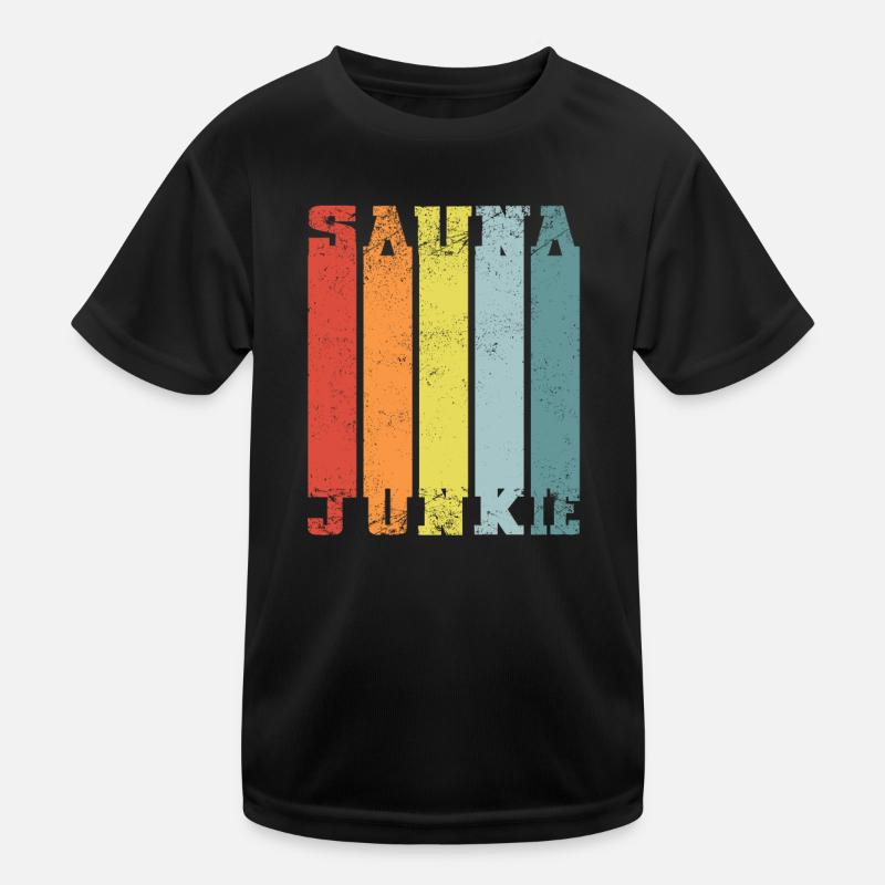 Sauna Junkie Infusion Master Sauna Master Retro Kids Functional T-Shirt
