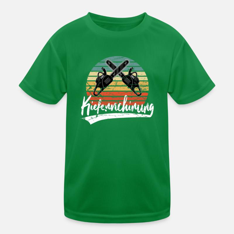 Pine surgeon lumberjack chainsaw forest worker Kids Functional T-Shirt