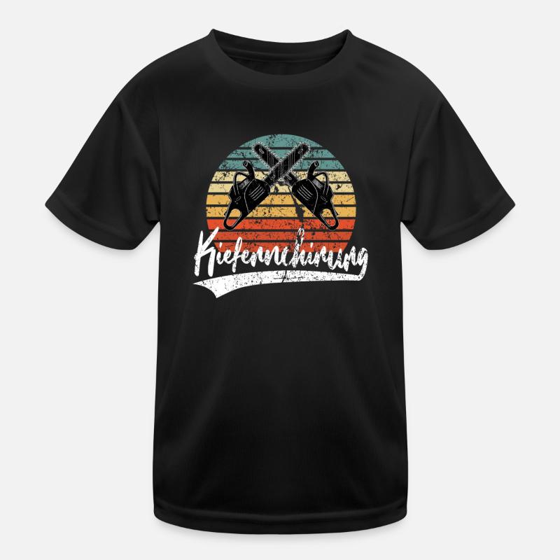 Kiefernchirurg Holzfäller Kettensäge Waldarbeiter Kinder Funktions-T-Shirt