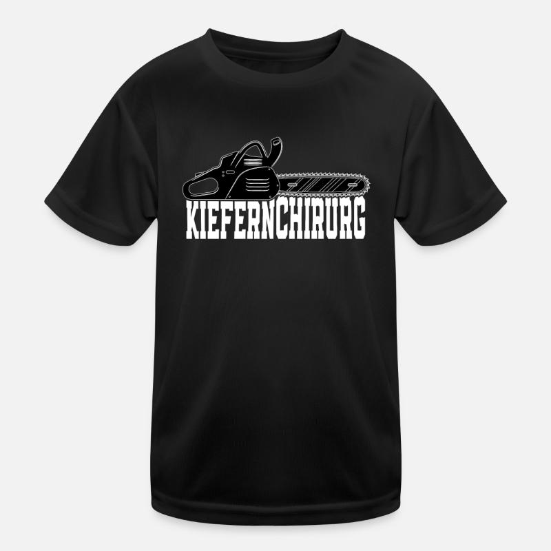 Kiefernchirurg Waldarbeiter Kettensäge Holzfäller Kinder Funktions-T-Shirt