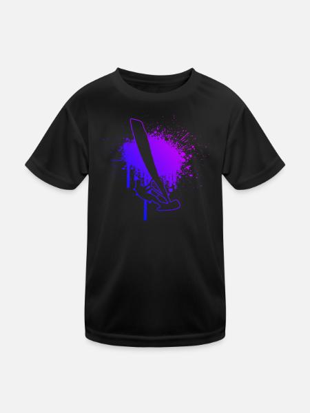 Surfing Windsurfer Windsurfing Surfer Men - Kids Functional T-Shirt - black - Front