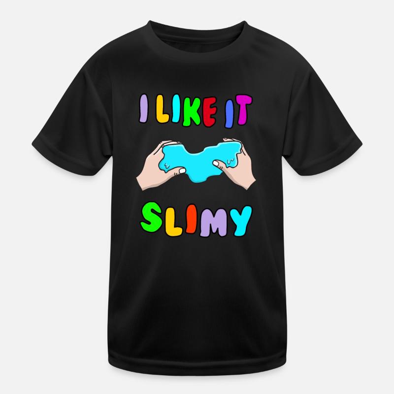 Je l’aime Slimy Fluffy Drizzly Cloud Texture Buble T-shirt sport Enfant