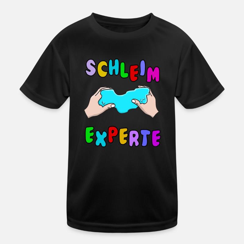 Slime Expert Fluffy Drizzly Cloud Texture Buble Kids Functional T-Shirt